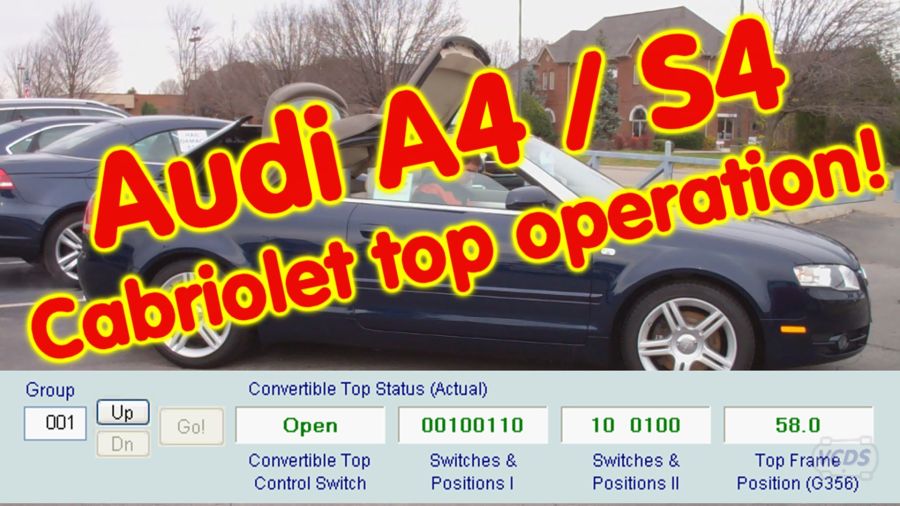 Audi A4 B6 Cabriolet Roof Storage Lid Cover Micro Switch 